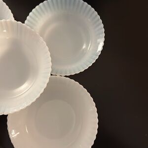 Scallop Milk Glass berry Bowls, milkglass, fruit bowls, Cottagecore, cottage